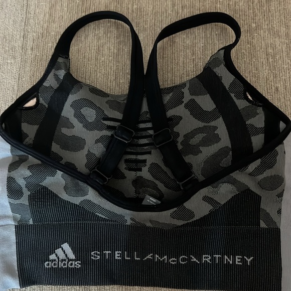 Adidas By Stella McCartney Truepurpose Animal-Jacquard Sports Bra Size Small - Picture 9 of 10